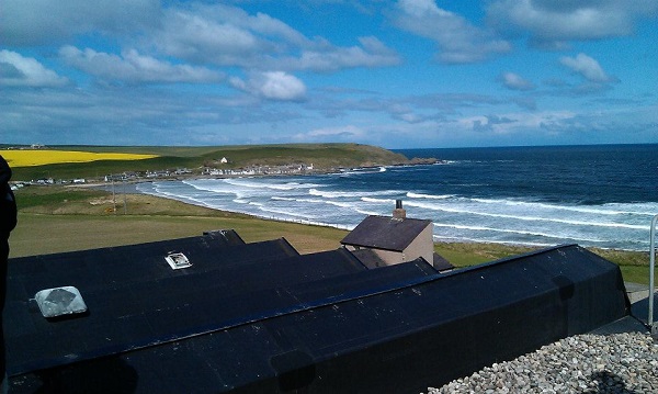 glassa roof to beach