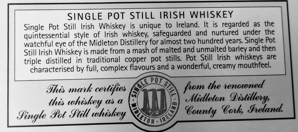 Single Pot Still Irish Whiskey