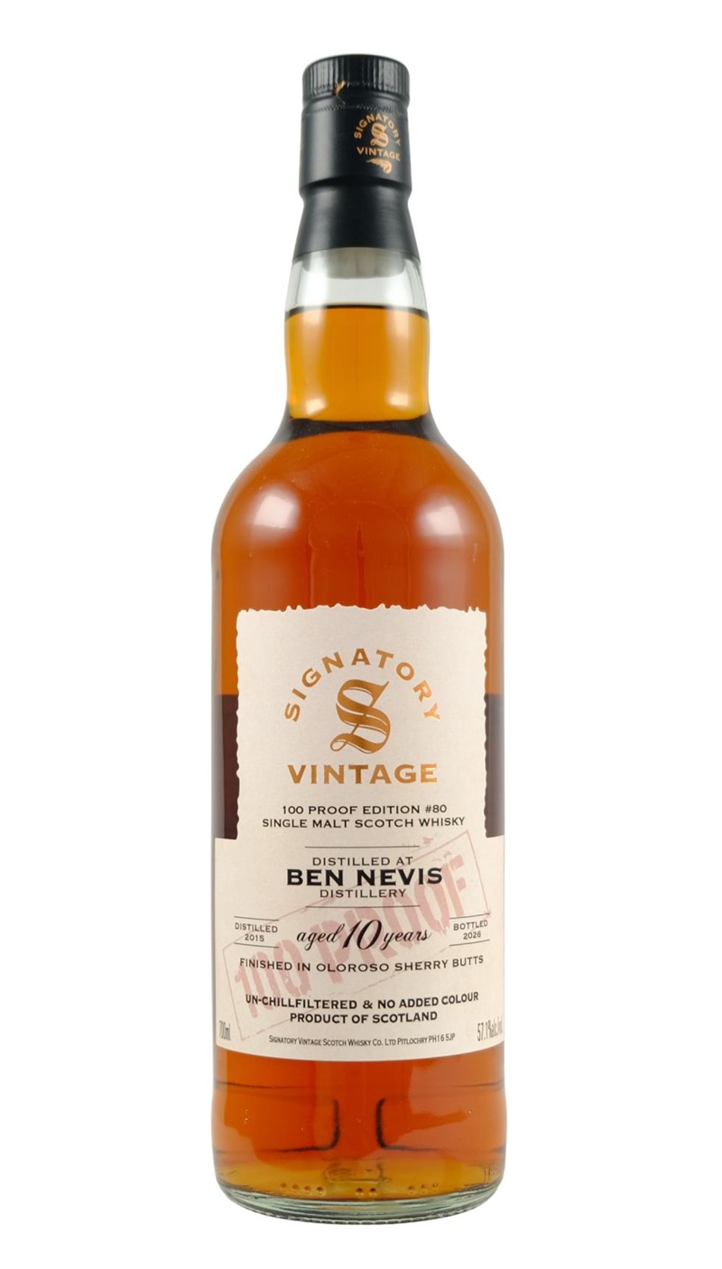 Signatory 100 Proof Ben Nevis 10Yr #80