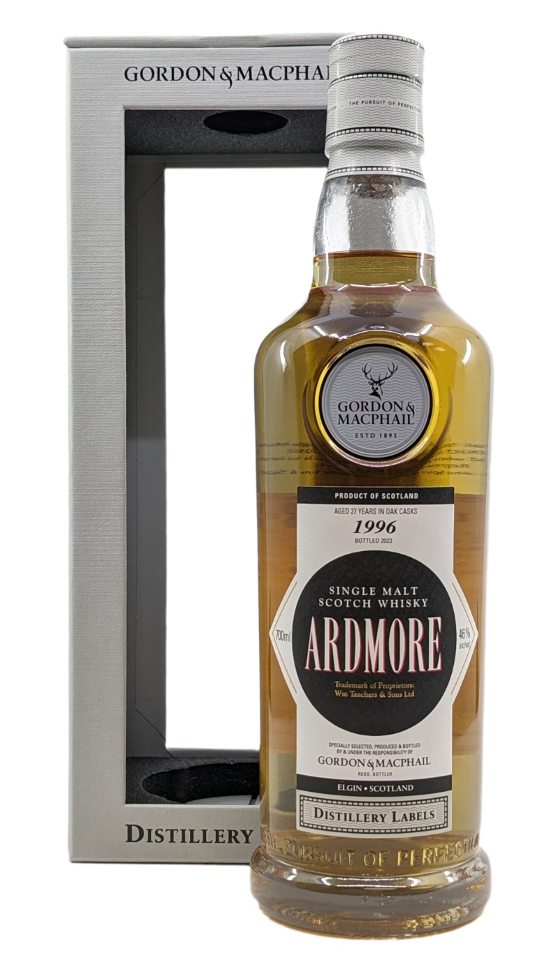 G&M Distillery Label Ardmore 1996