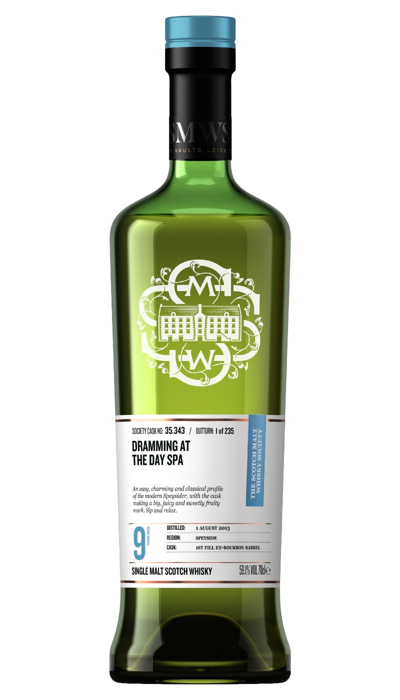 SMWS 35.343 DRAMMING AT THE DAY SPA