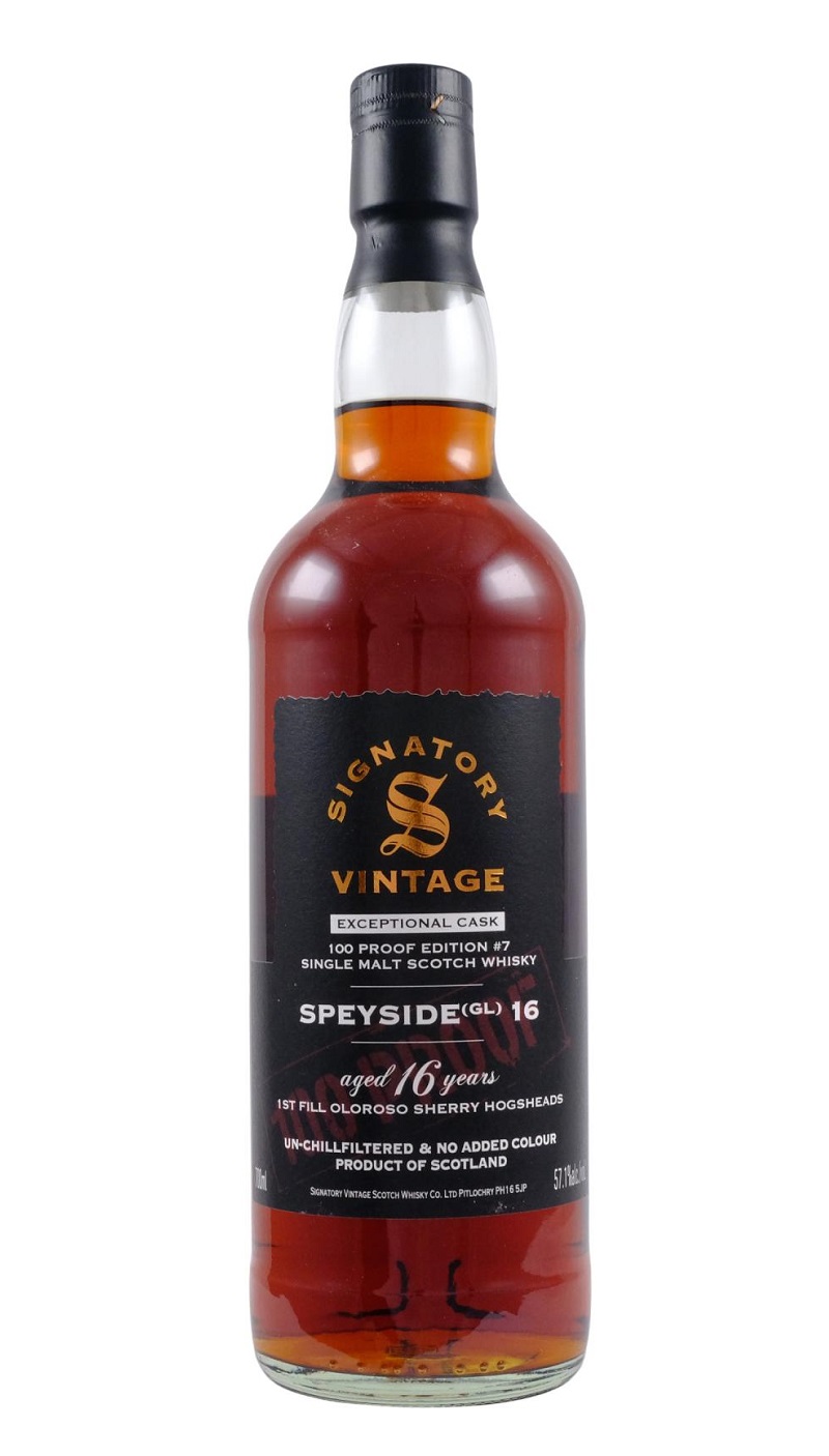 Signatory 100 Proof Speyside (GL) 16 Yr