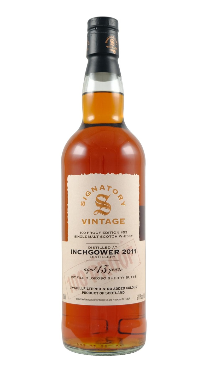 Signatory 100 Proof Inchgower 13 Year