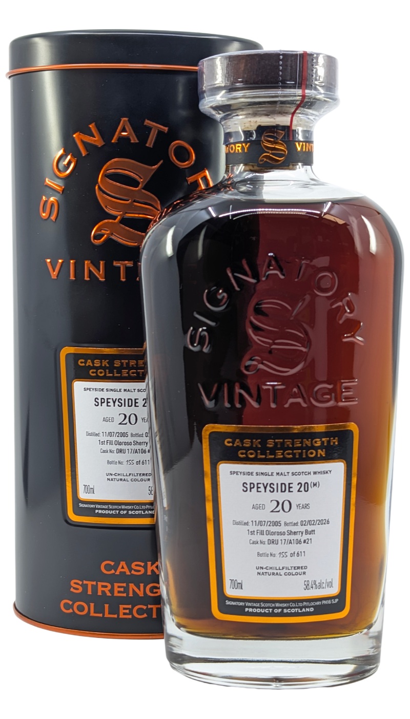 Signatory CS Speyside (M) 20 Year 58.4%