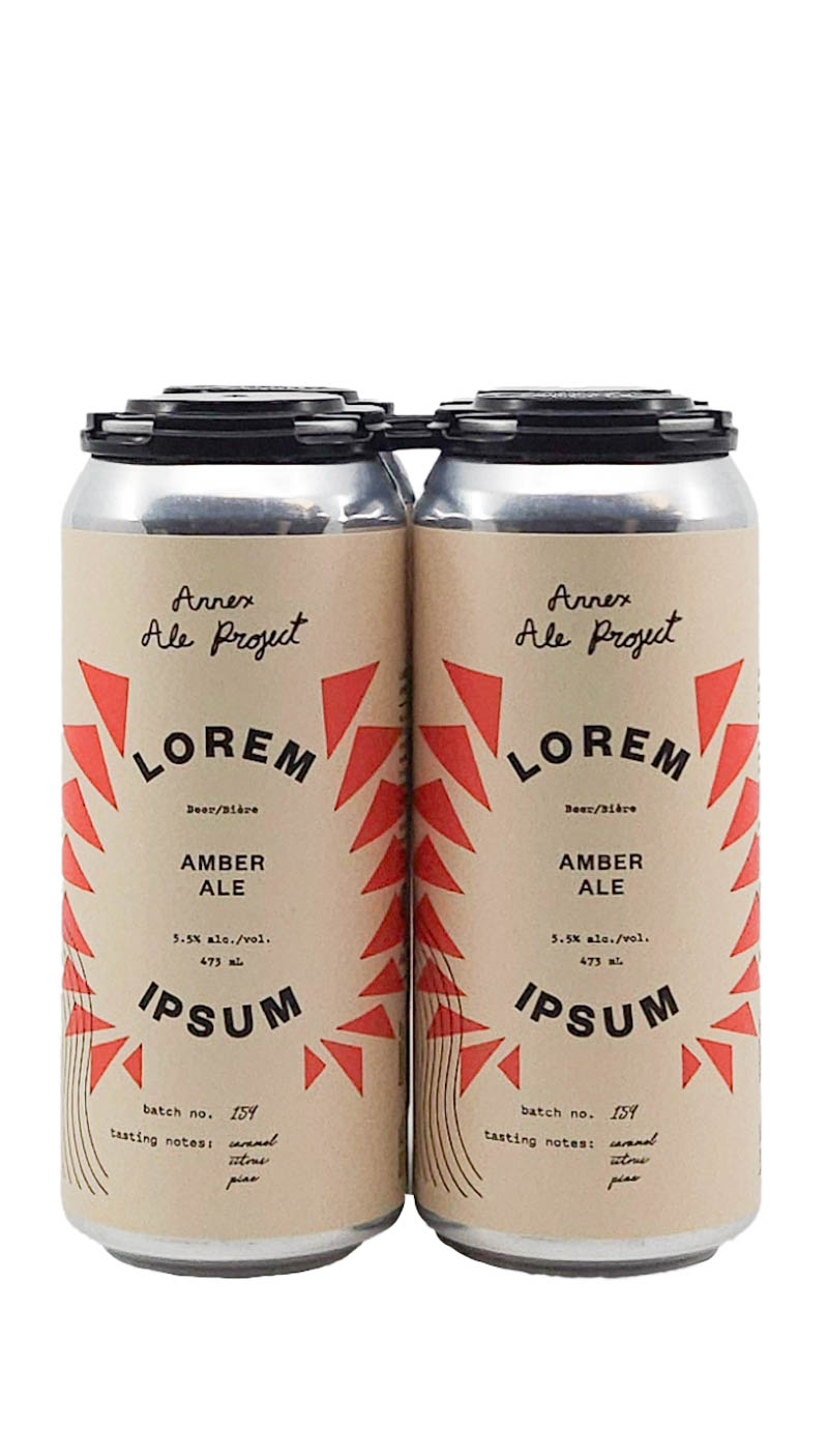 Annex Lorem Ipsum Amber Ale 4pack