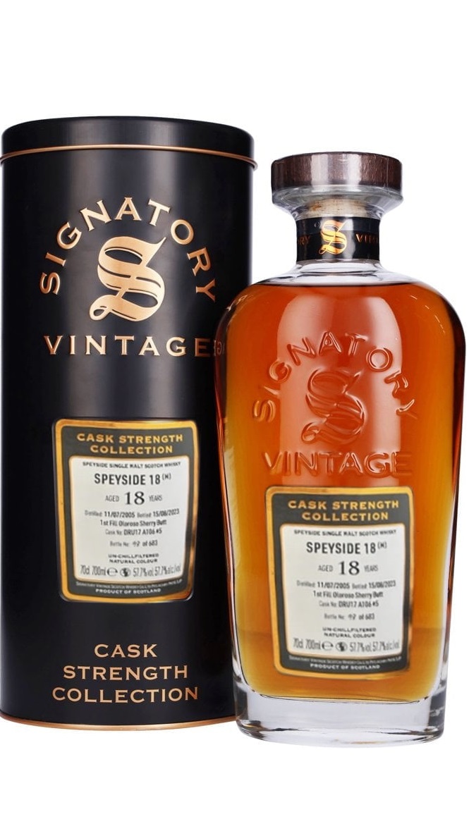 Signatory Speyside (M) 18 Year 57.7%