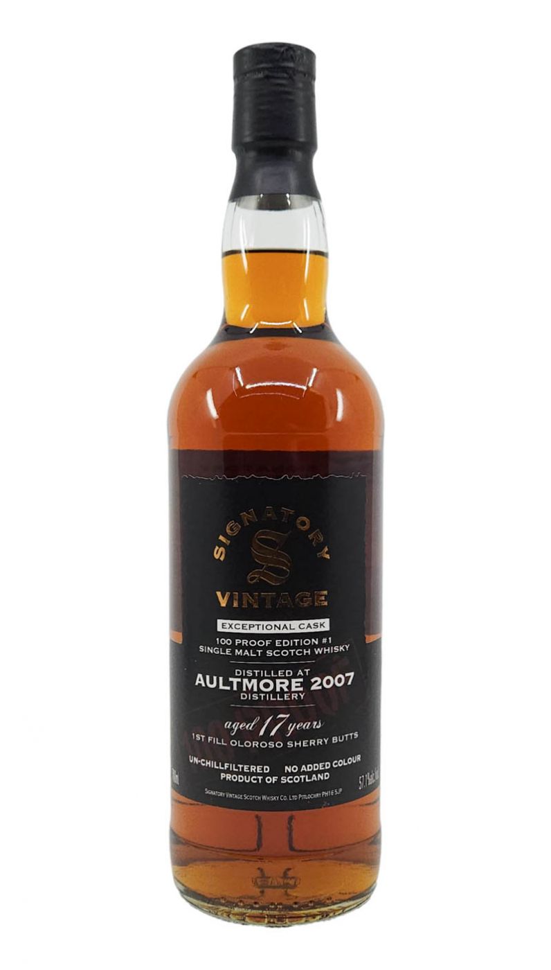 Signatory Exceptional 100P Aultmore 2007