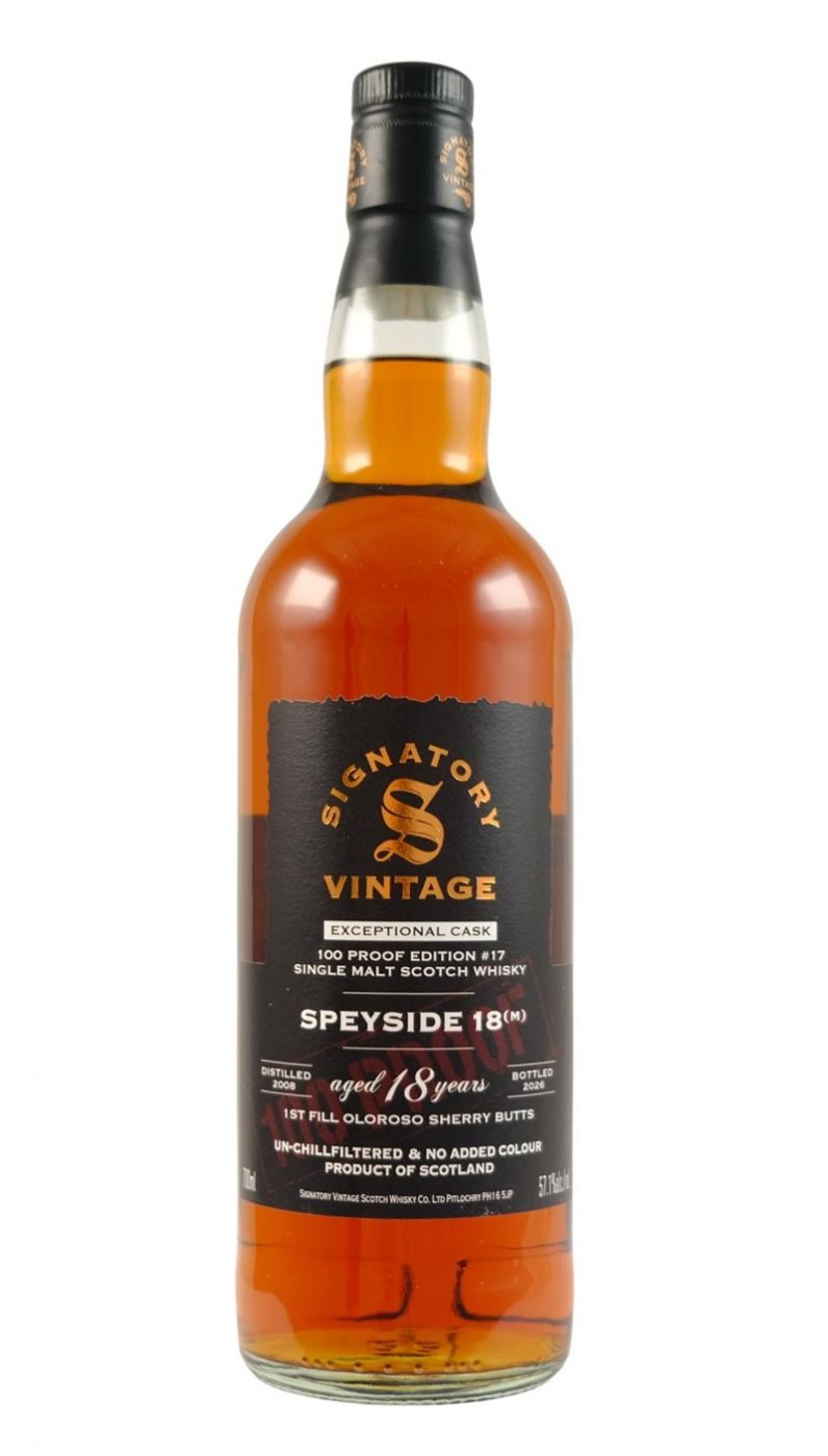 Signatory 100 Proof Speyside (M) 18 Yr