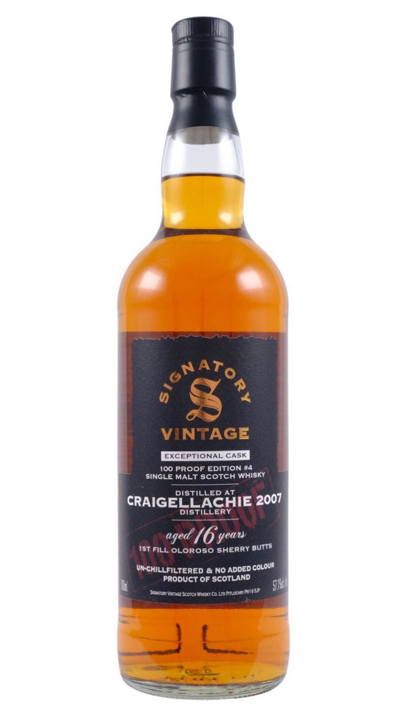 Signatory 100 Proof Craigellachie 16 Yr