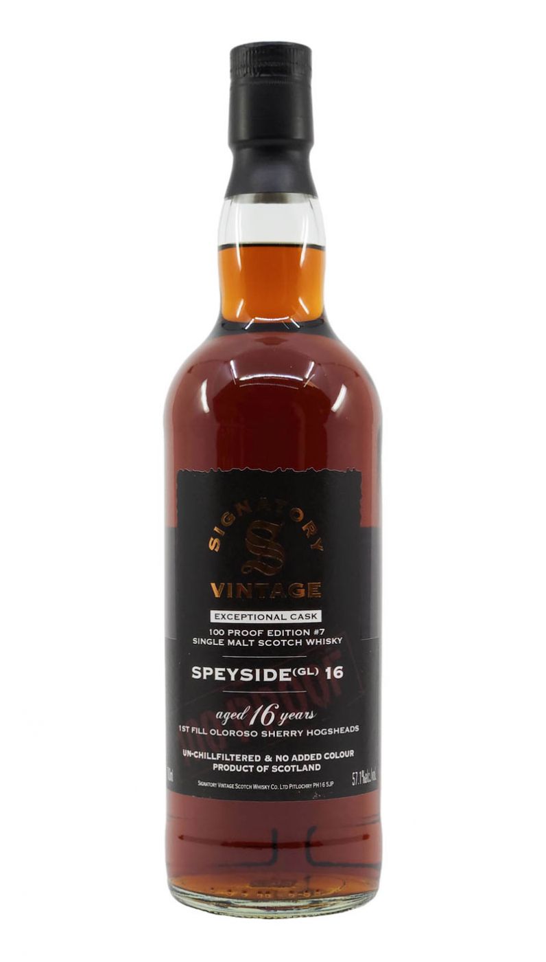 Signatory 100 Proof Speyside (GL) 16 Yr