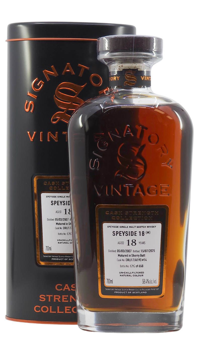 Signatory CS Speyside (M) 18 Year 58.4%