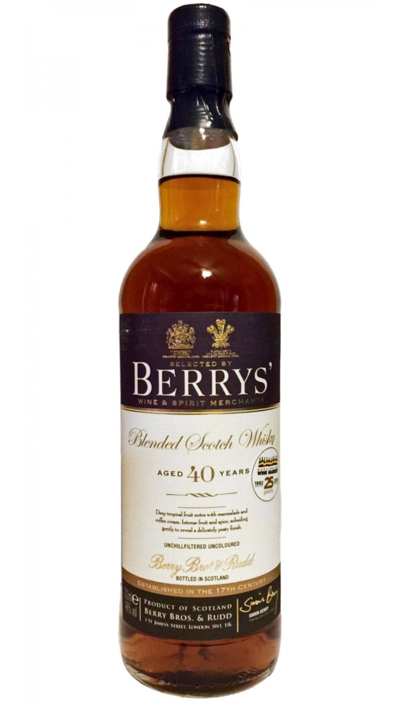 Berry's 40 Year KWM Blended Scotch