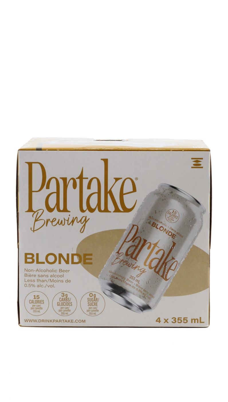 Partake Non Alcoholic Blonde 4pk