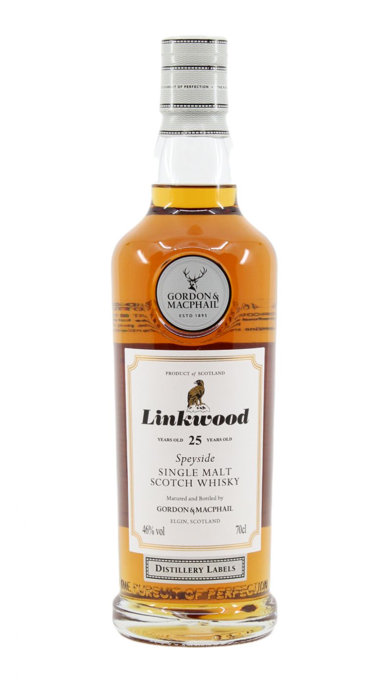 G&M Linkwood 25 Year Distillery Label