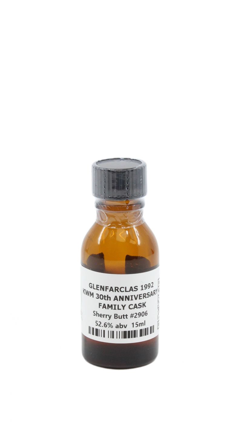 Glenfarclas 1992 KWM 30 Annv 15ml Sample