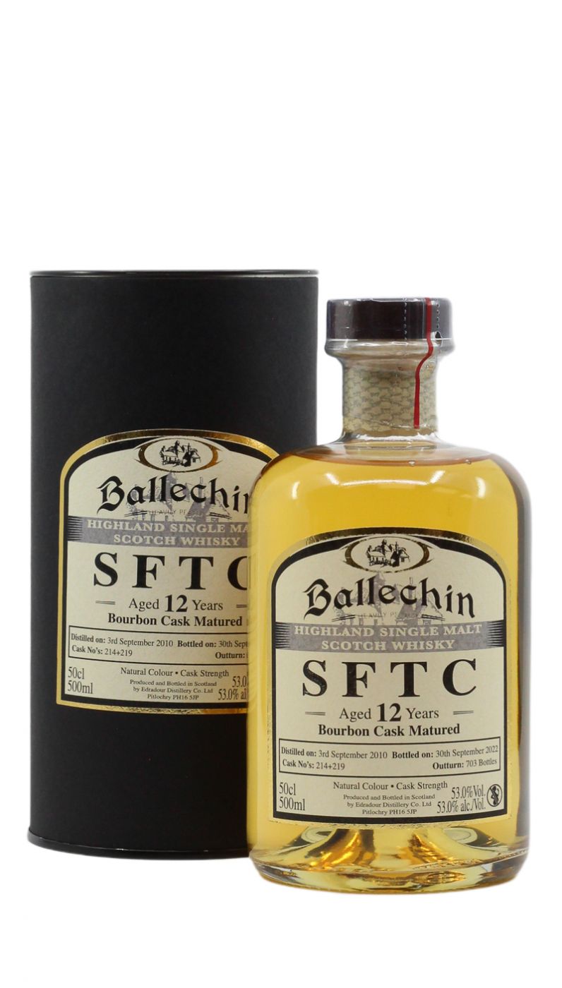 Ballechin SFTC Bourbon 12 year 53%