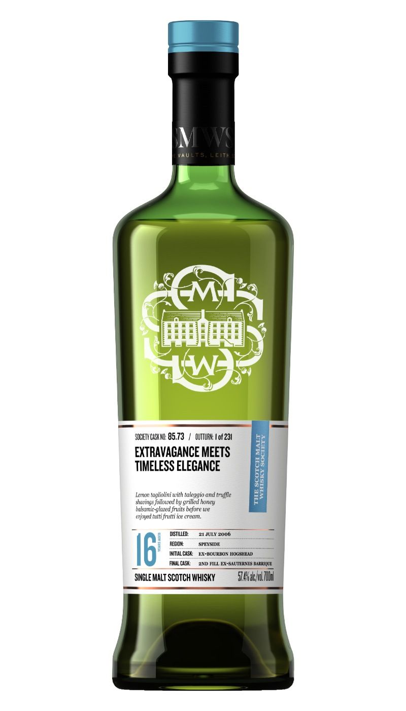 SMWS 85.73 EXTRAVAGANCE MEETS TIMELESS