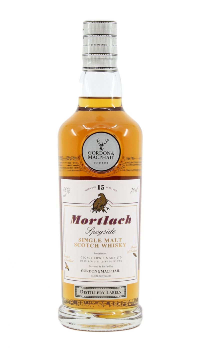 G&M Mortlach 15 Year Distillery Label