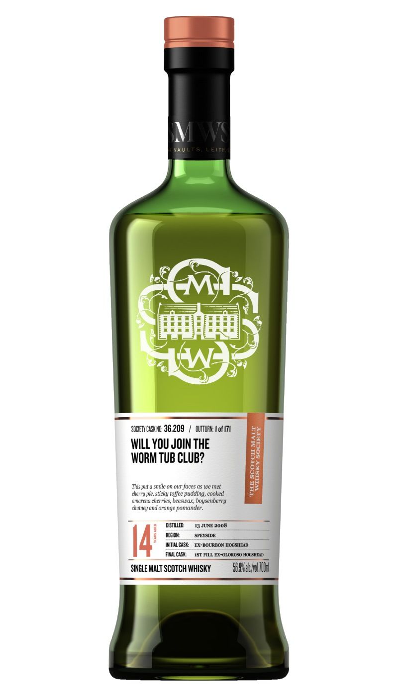 SMWS 36.209 WILL YOU JOIN THE WORM TUB