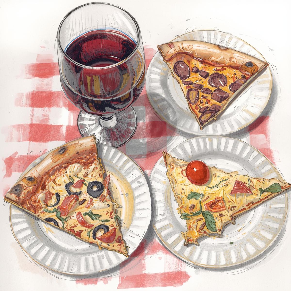 Canadian Wine with Pizza and Stan